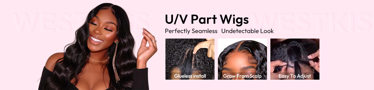 U / V Part Wigs