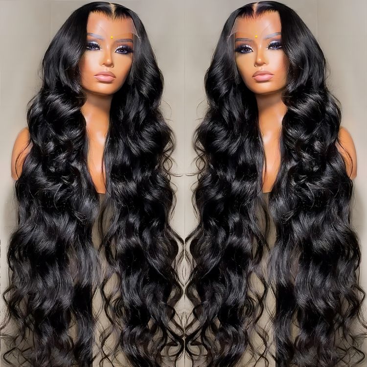 Human Hair Blend Wigs