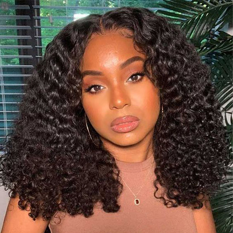 short curly wigs human hair