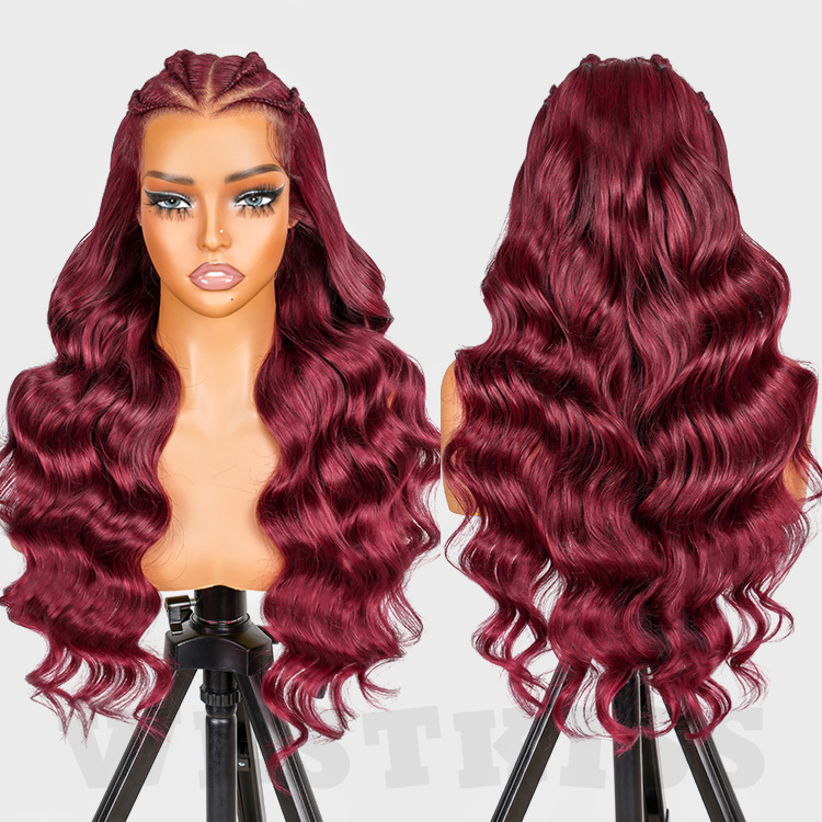 99j Burgundy Loose Body Wig