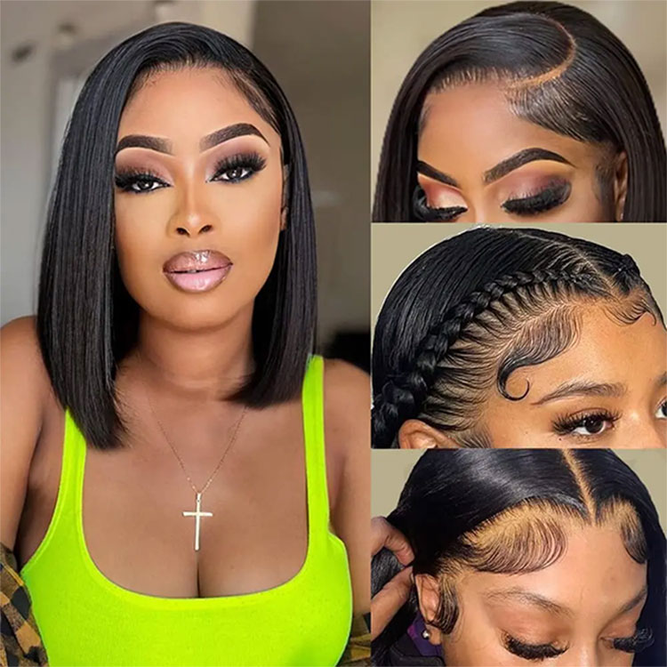 Straight Lace Bob Wigs