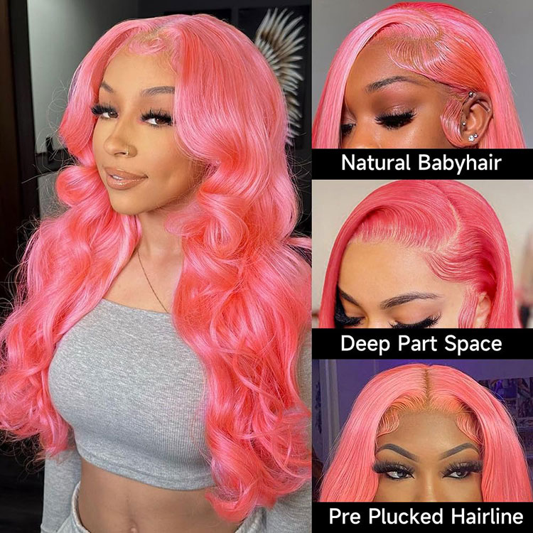 Pink Body Wave Wigs