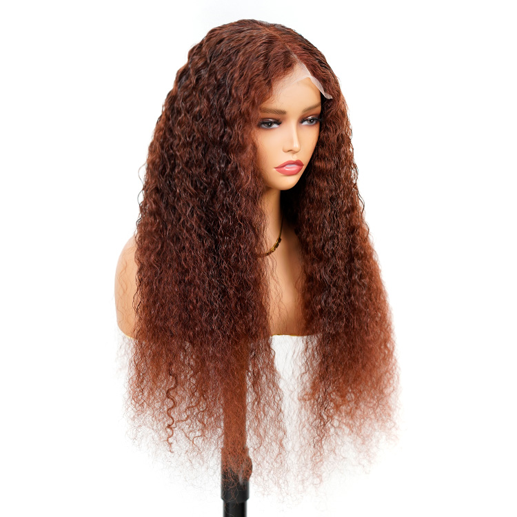 Reddish Brown Curly Wig