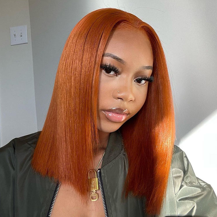 Copper Colored Bob Wigs