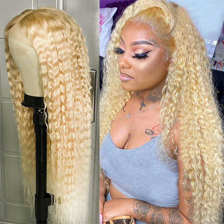 Blonde Water Wave Wig