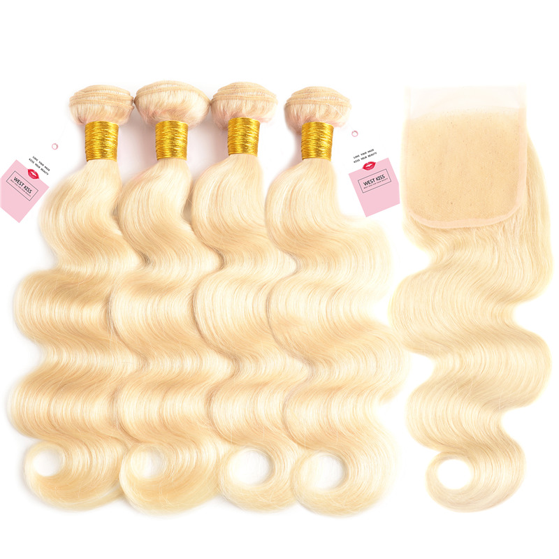 Blonde Hair Bundles With Closure