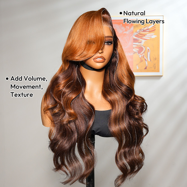 Ombre Ginger Brown Wigs