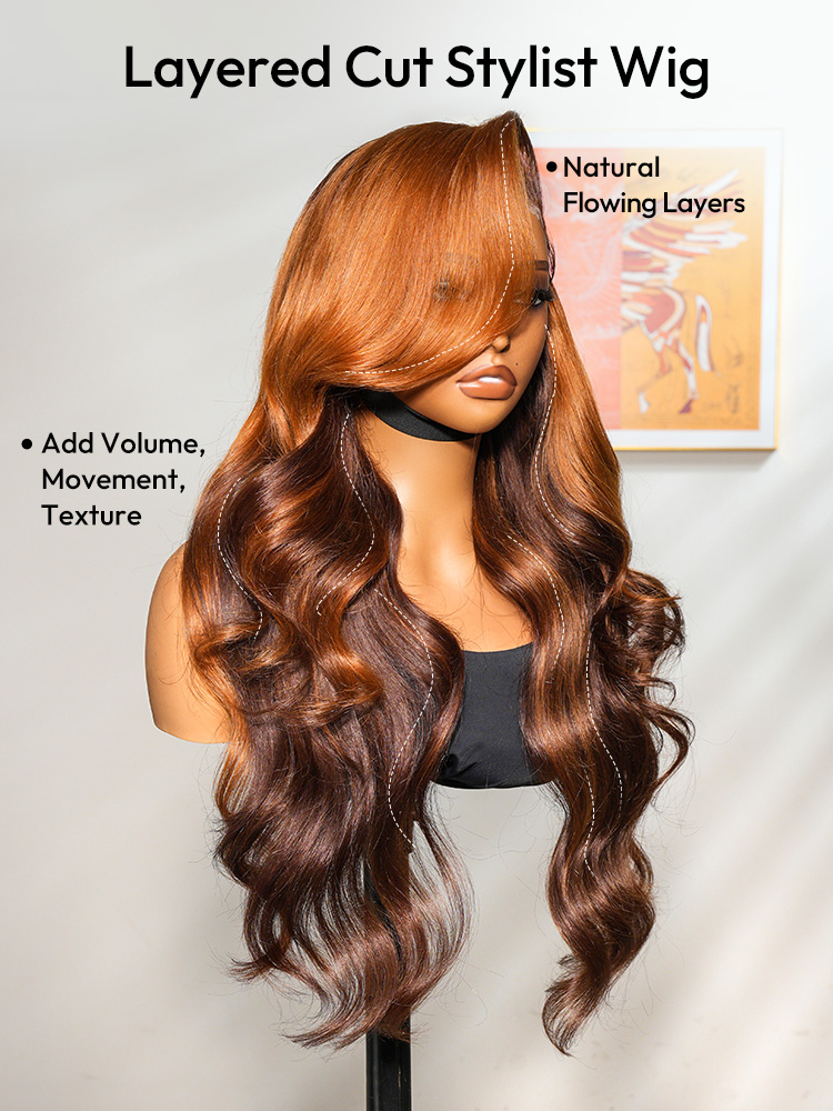 Ombre Ginger Brown Wigs