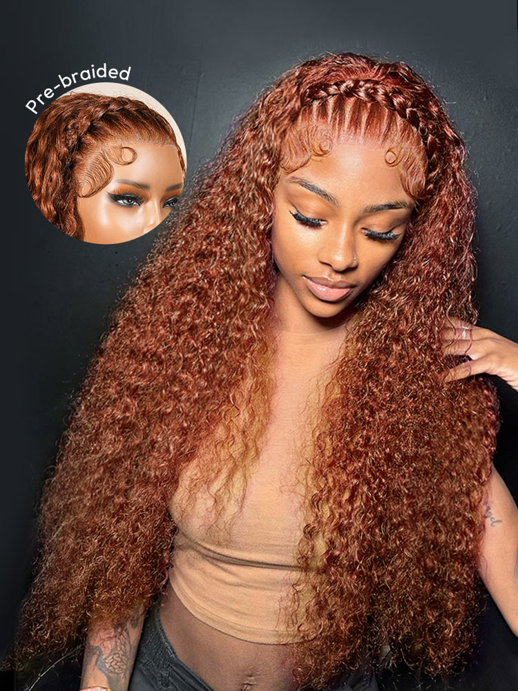 Pre-braided Deep Wave Wig