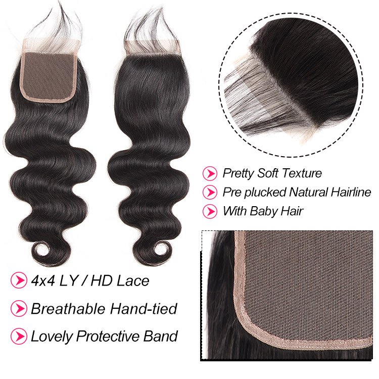 Brazilian Body Wave Lace Closure