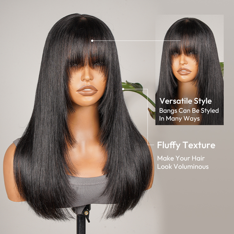 Natural Black  Bob Wig