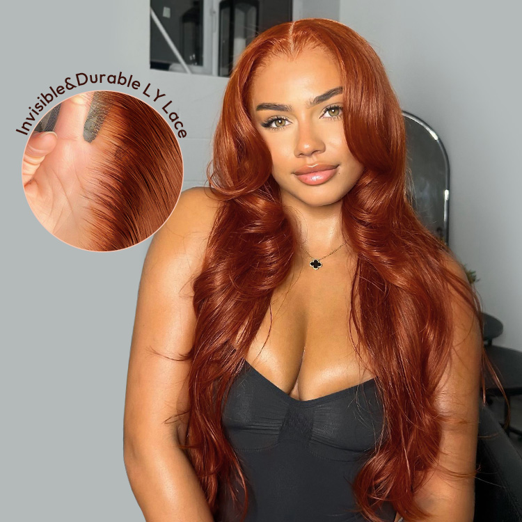 Body Wave Burnt Orange Wigs