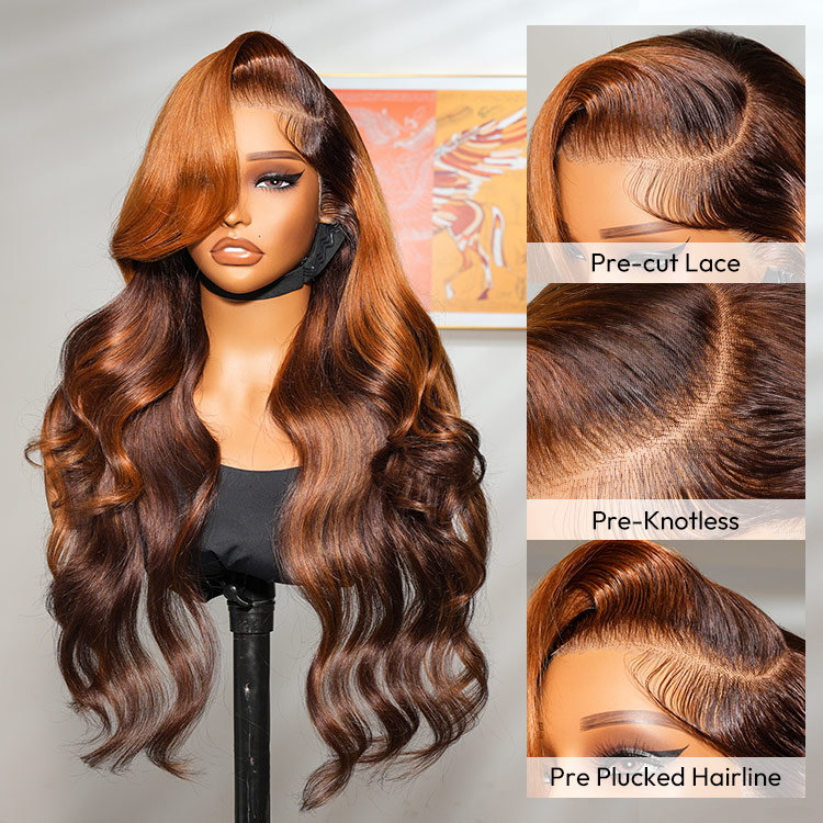 Ombre Ginger Brown Wigs