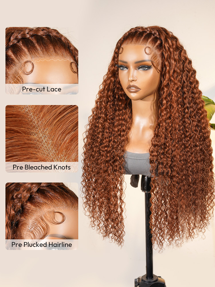 Pre-braided Deep Wave Wig