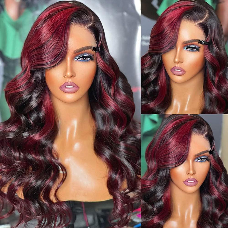 human hair wigs with highlights