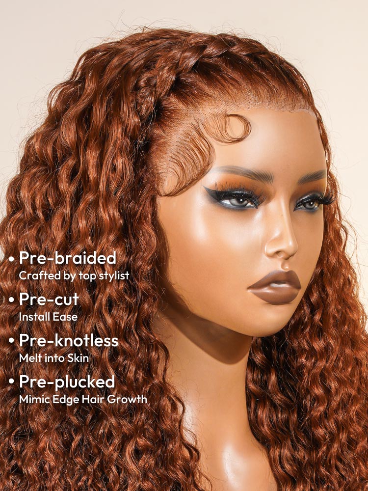 Pre-braided Deep Wave Wig