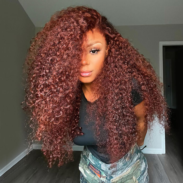 Reddish Brown Human Hair