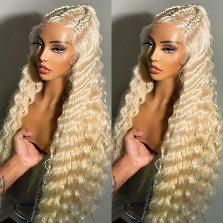 Blonde Crimped Wig