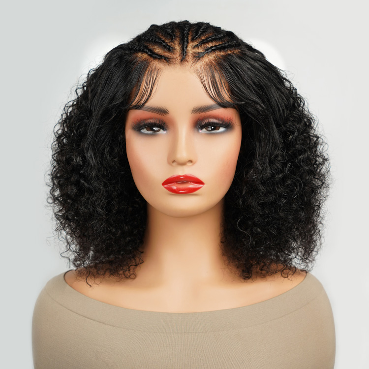 Curly hair braided wigs