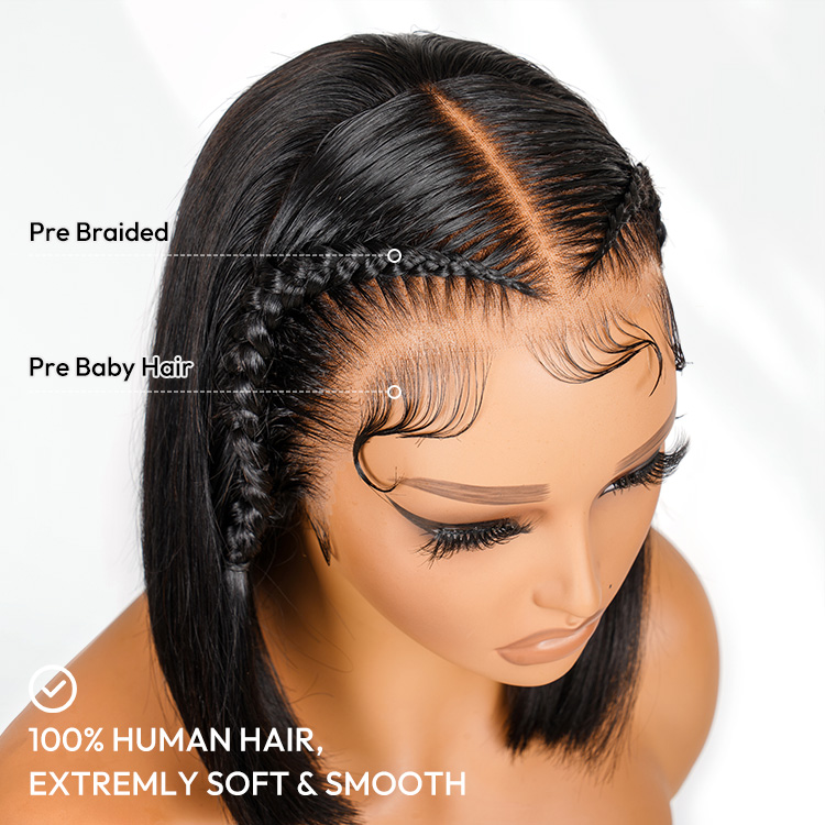 pre braided bob wig