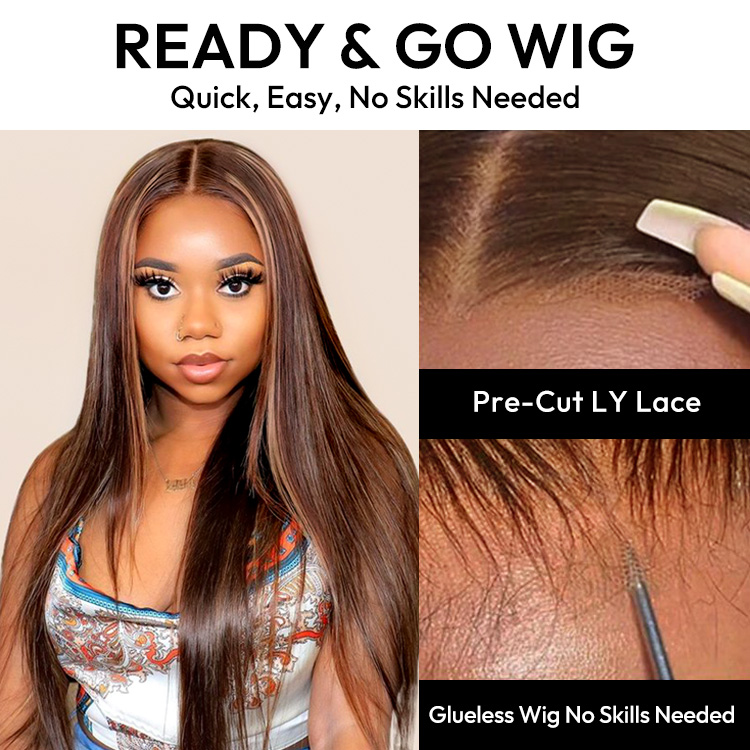 Glueless Ready And Go Wigs