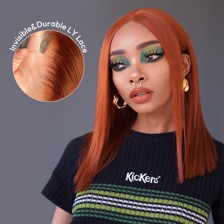 Copper Colored Bob Wigs