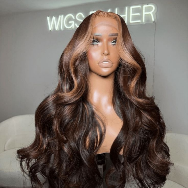 ombre highlight wig