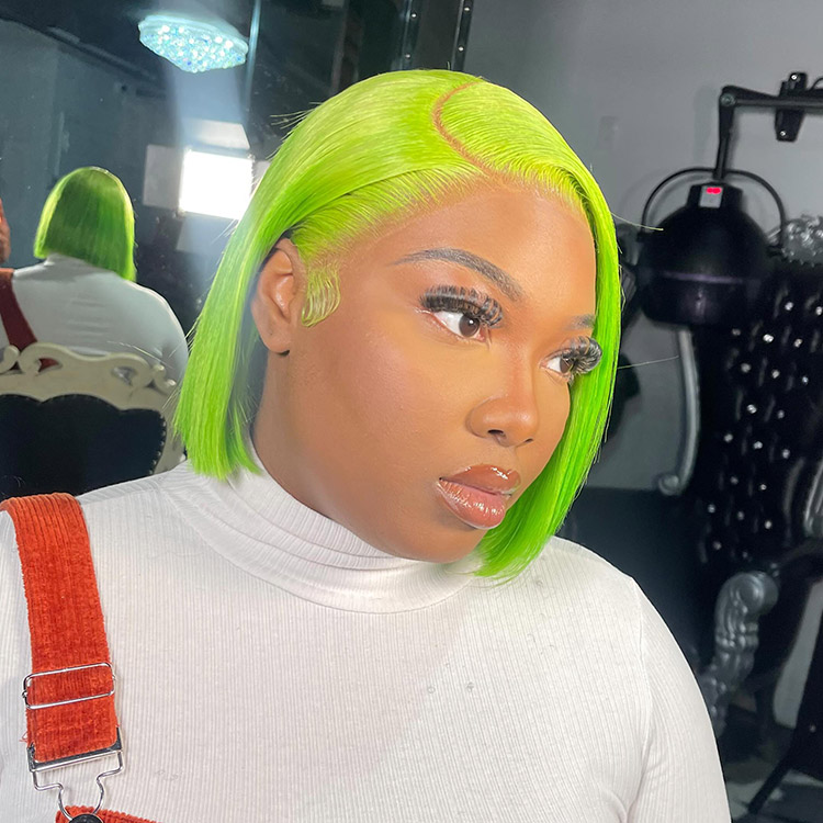 Neon Bob Wig