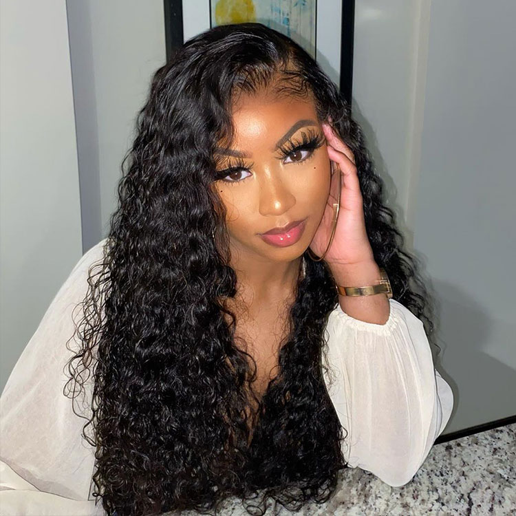 Water Wave Lace Closure Wigs