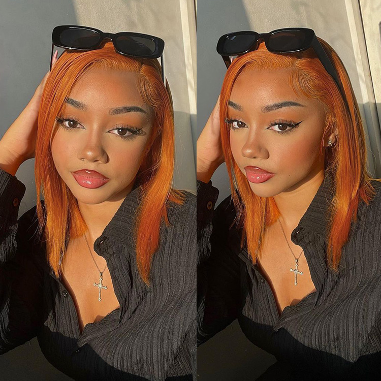 Copper Colored Bob Wigs