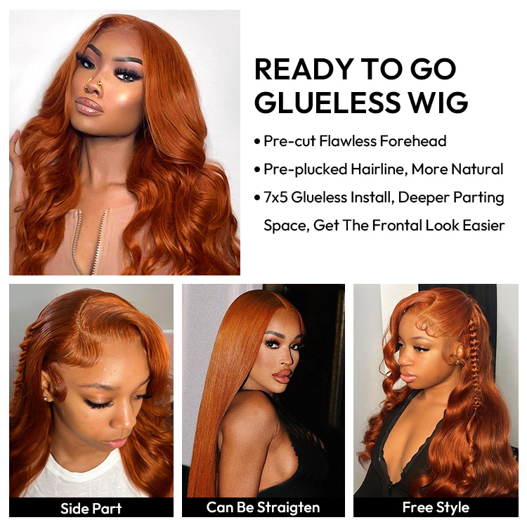 Ginger Copper Color Wig