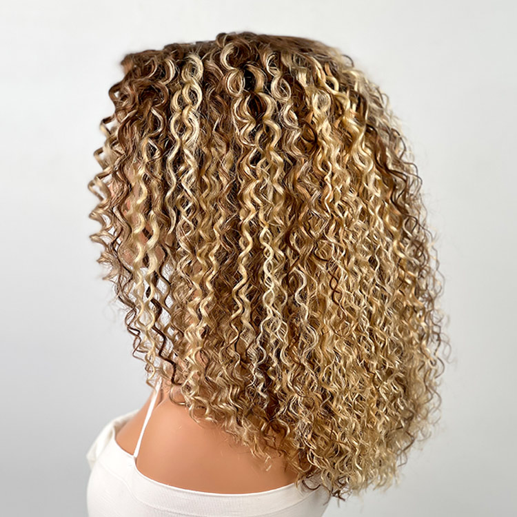 Curly Blonde Balayage Wig