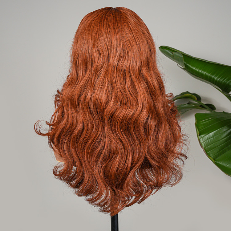 Burnt Orange Ocean Wave Wig