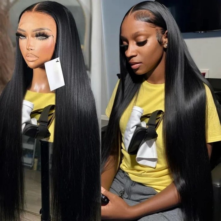 straight lace front wig