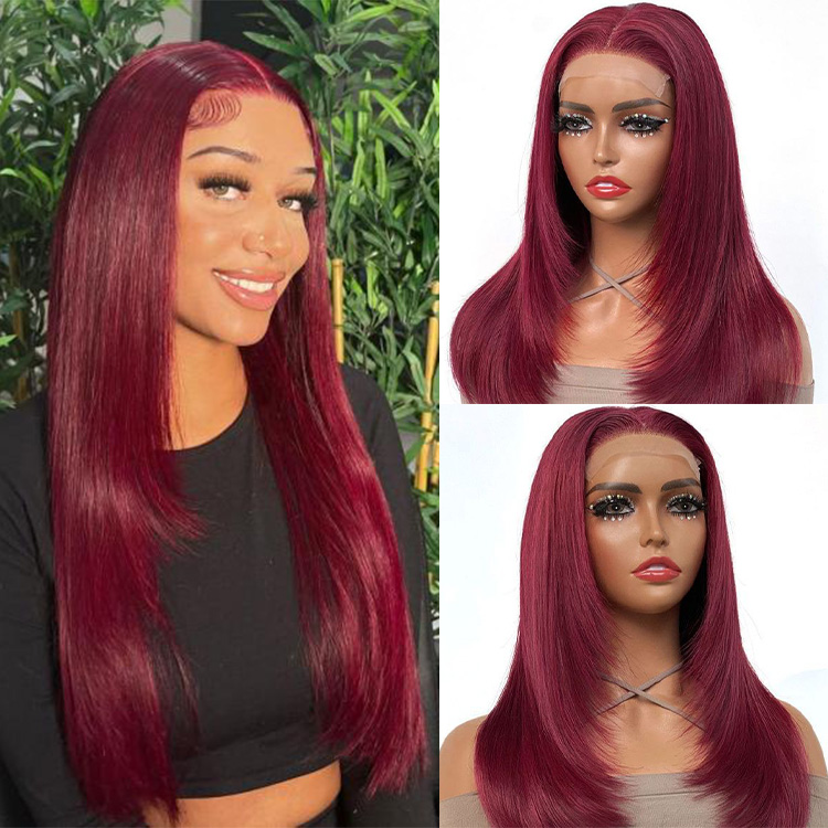 Burgundy Lace Front Wigs