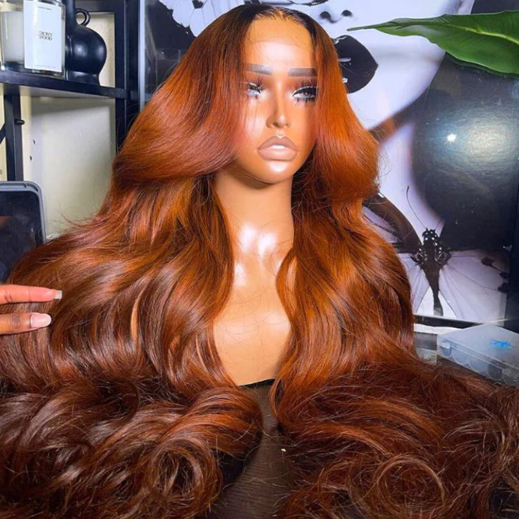 ombre ginger wig