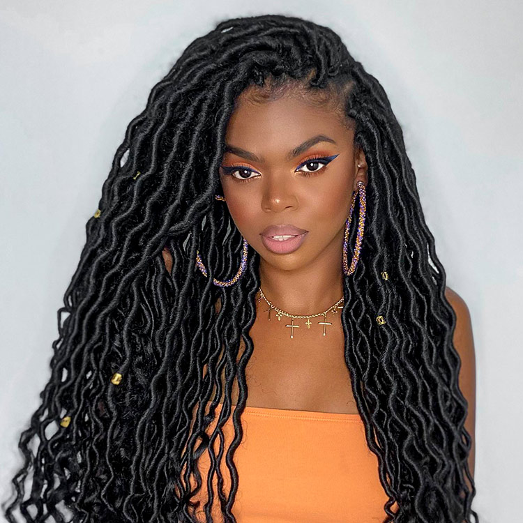 Faux Locs Lace Wig