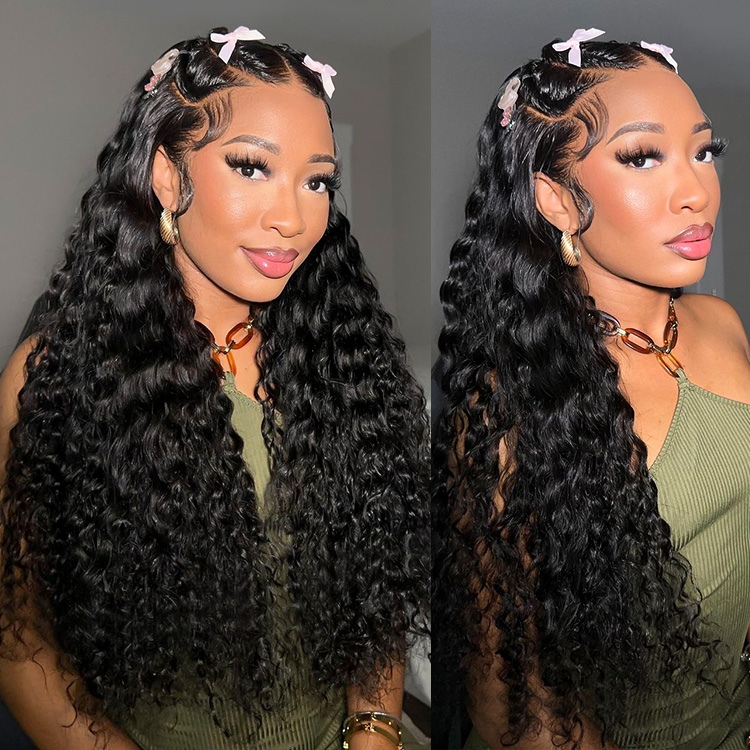 Pre-Braided Stylist Wig Loose Deep Human Hair Wig 13X6 Knotless Super Invisible LY Lace Front Wig