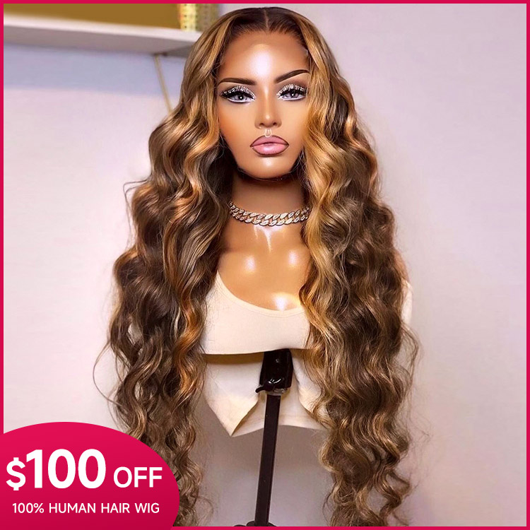 highlight wigs human hair