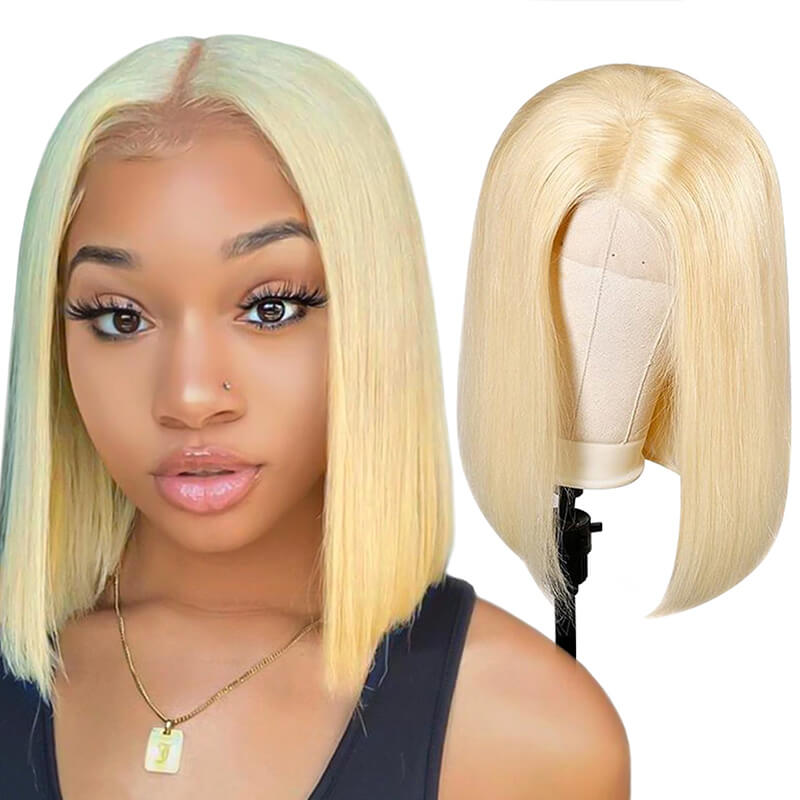 Platinum Blonde Bob Wigs