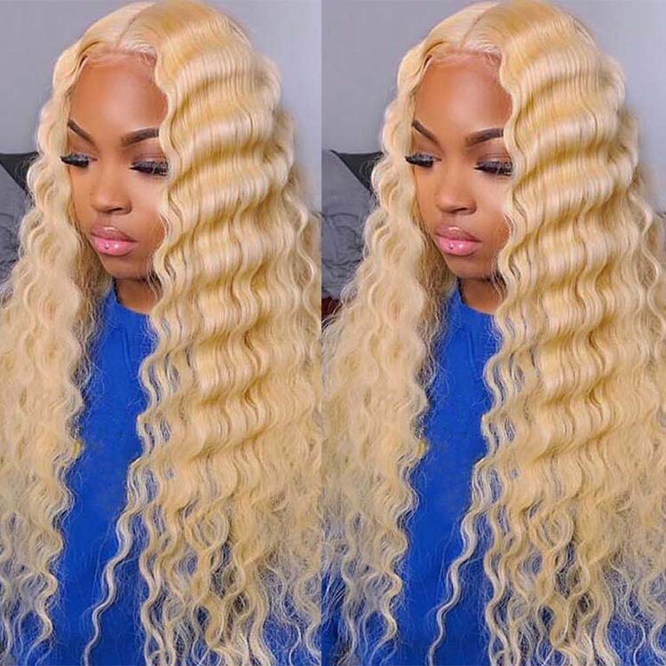 Blonde Crimped Wig