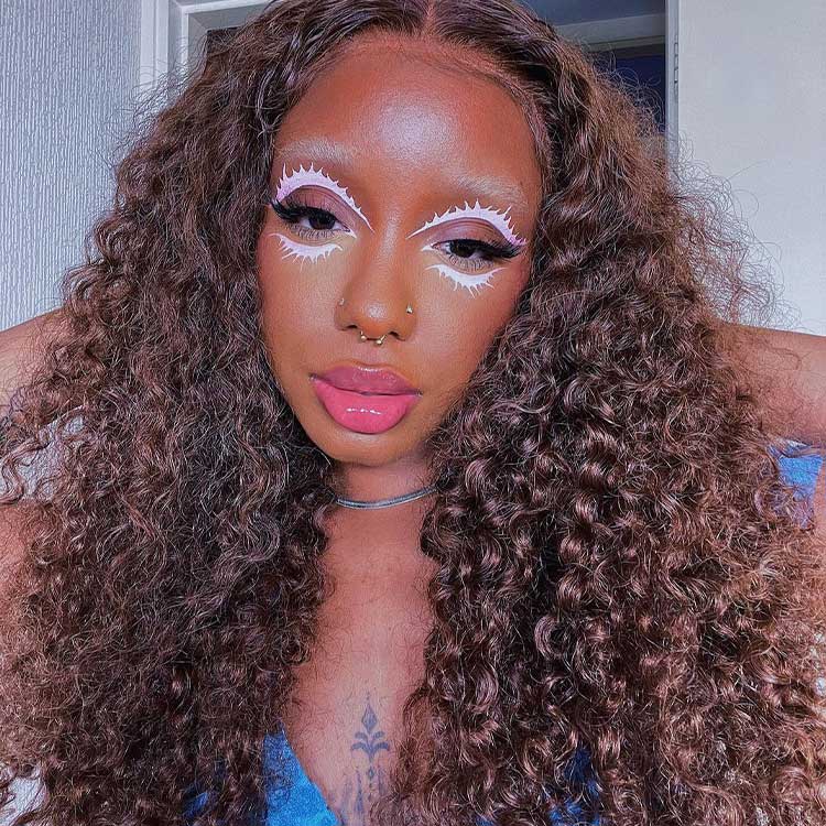 Brown Curly Wig