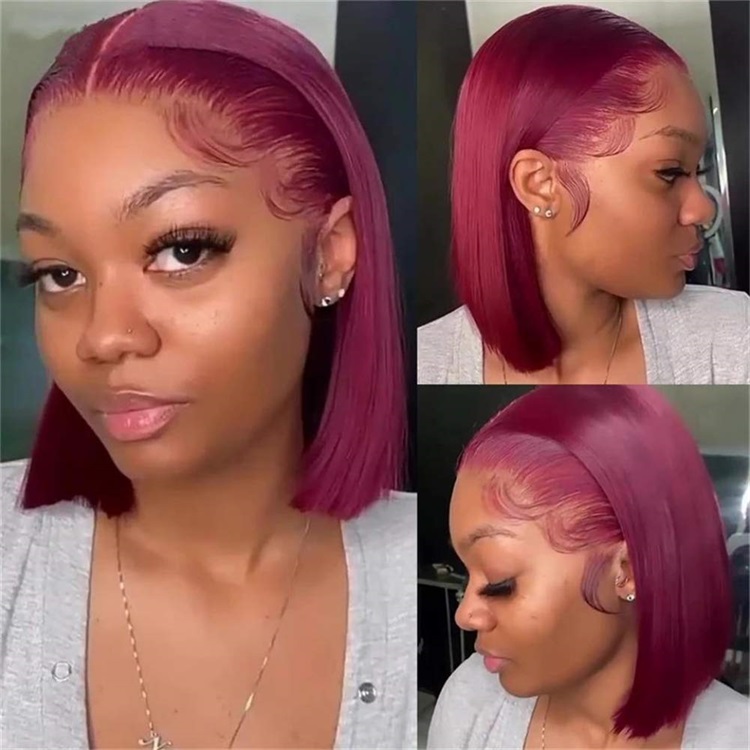 Burgundy Bob Wigs