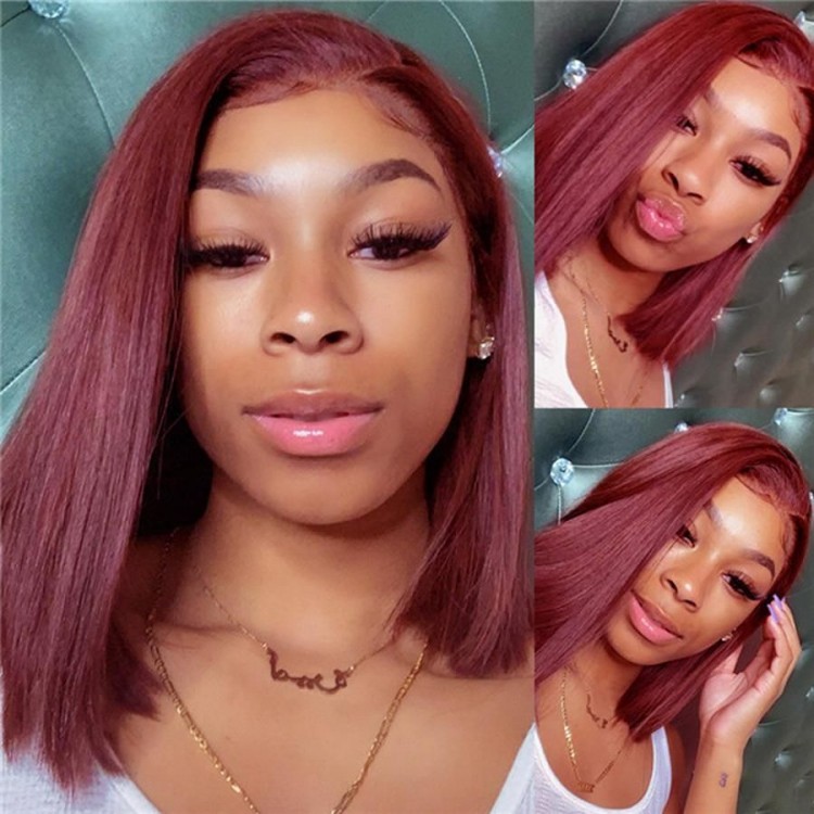 Burgundy Bob Wigs