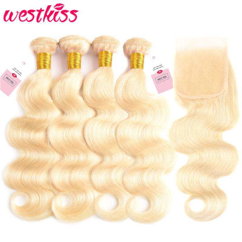 Blonde Hair Bundles With Closure