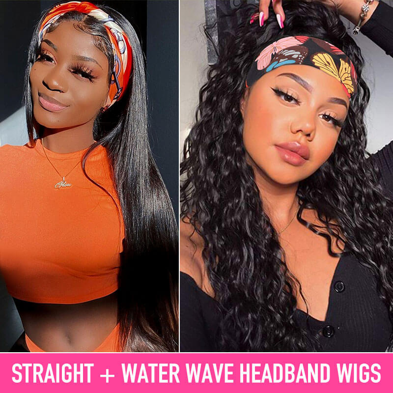 Human Hair Headband Wigs