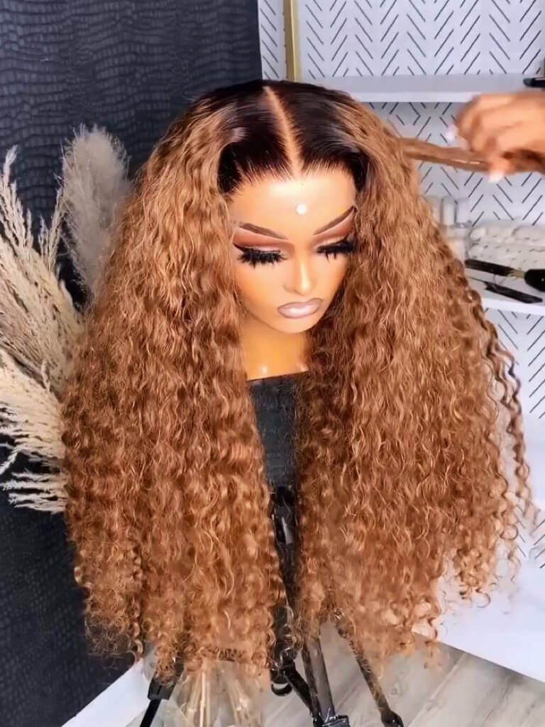 1B/27 Curly Lace Front Wigs