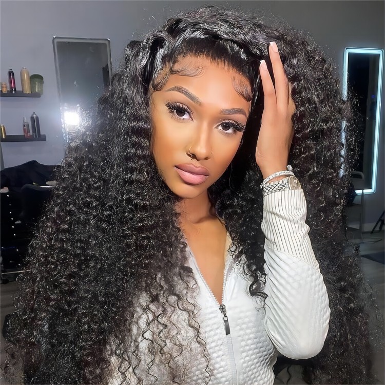 curly lace front wig