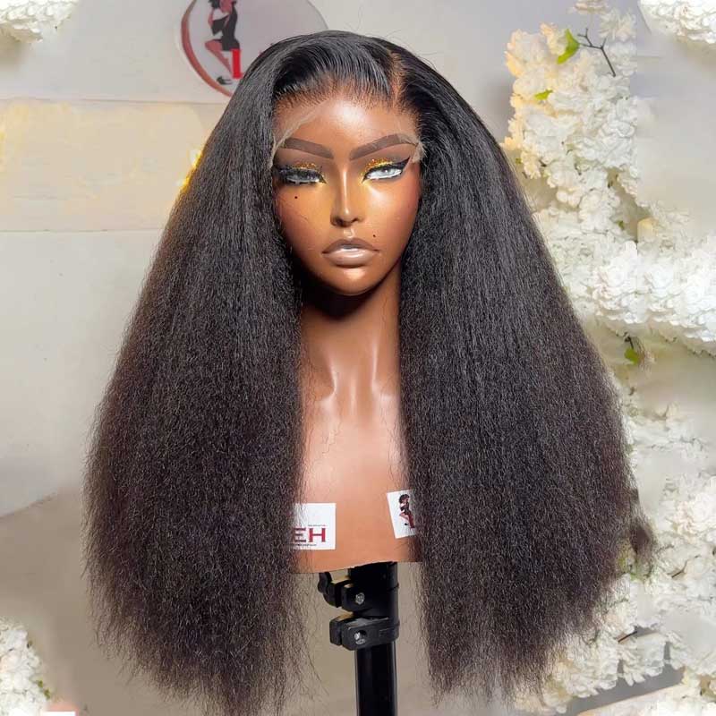 Kinky Straight Lace Front Wigs