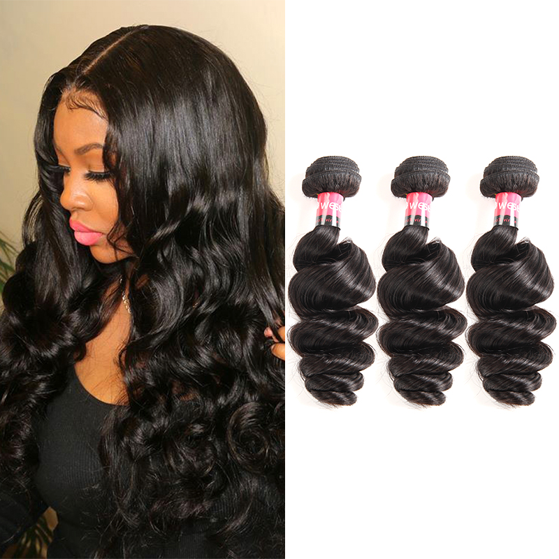 Peruvian Loose Wave Wavy 3 Bundle